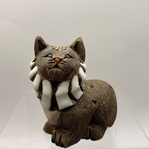 Artesania Riconada Lynx Cat Figure Uruguay EUC